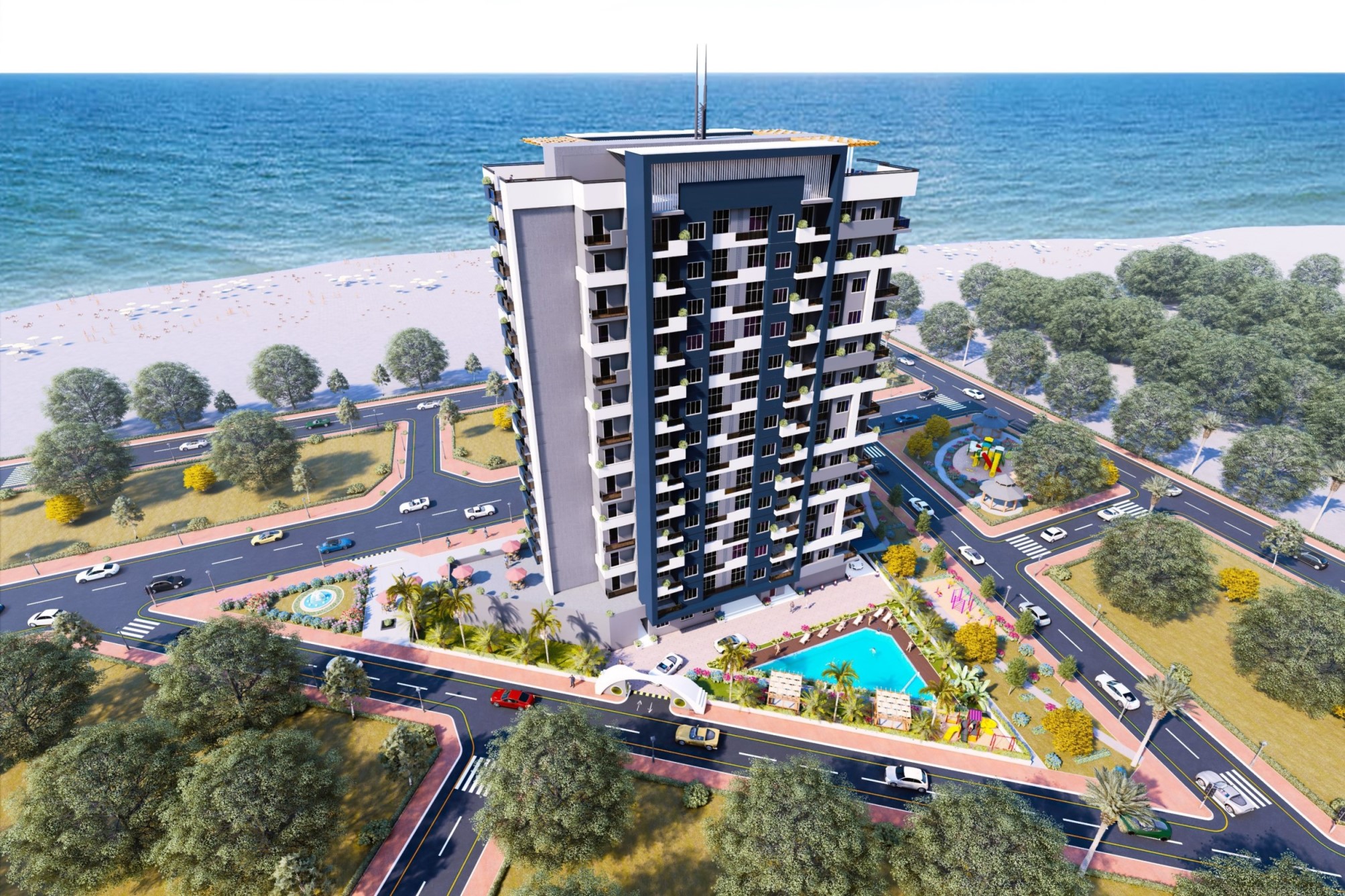 Image of Modern complex by the sea Teje